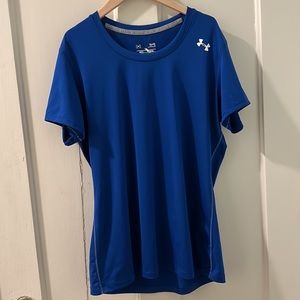 Large Under Armour blue athletic shirt